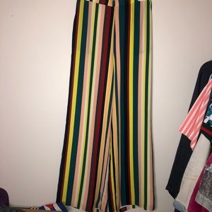 f21 loose striped pants
